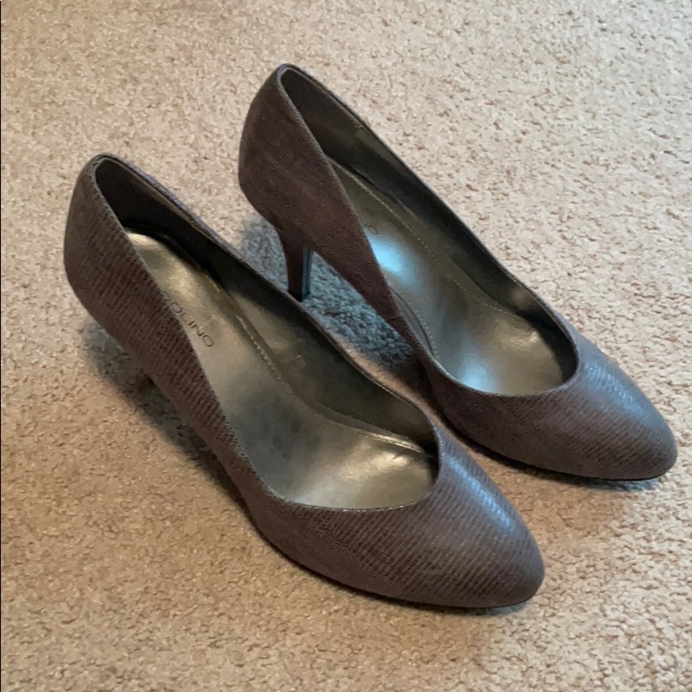 Grey & Black High Heels